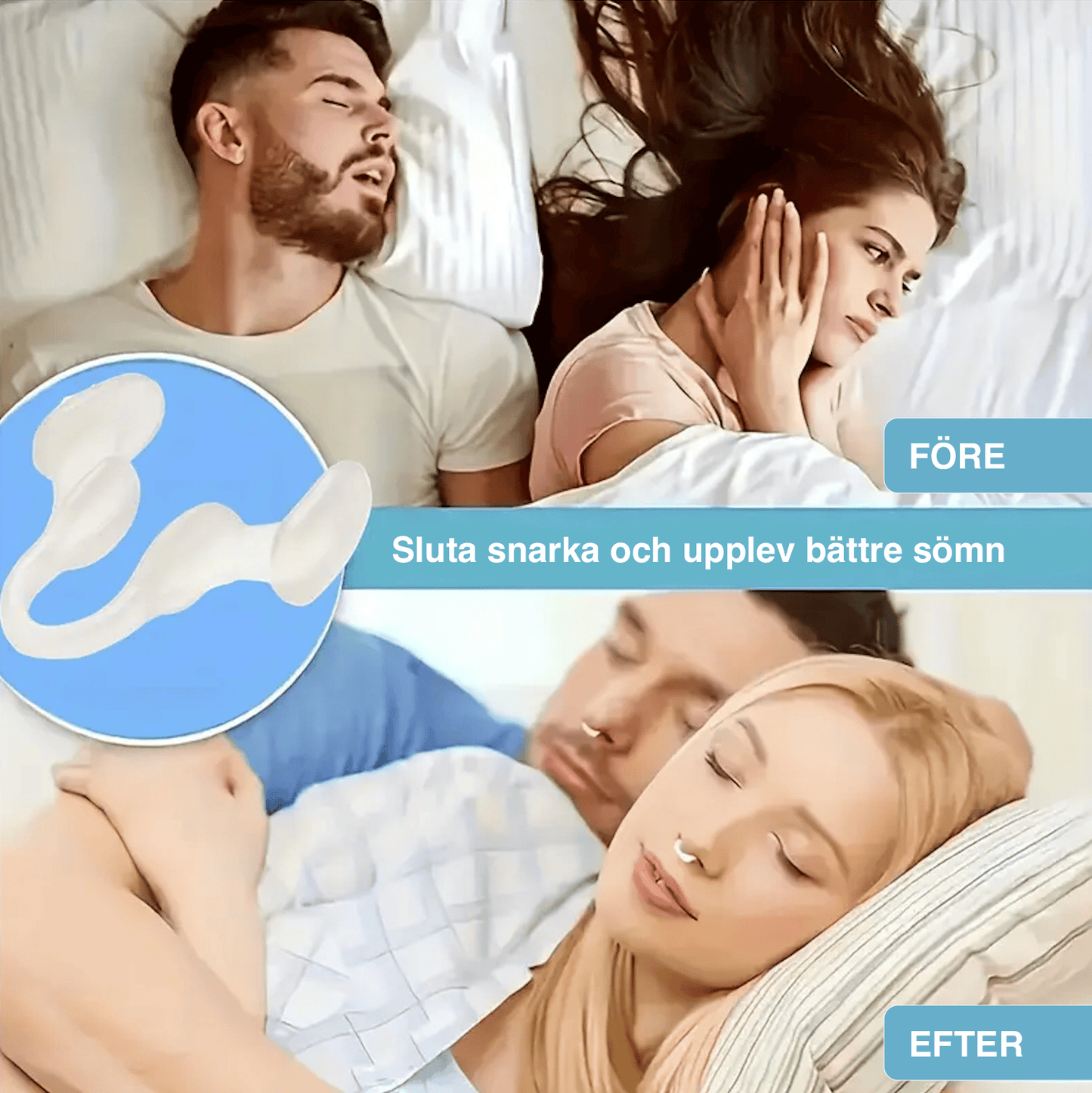 Silikon näsklämmor mot snarkning (2-pack)