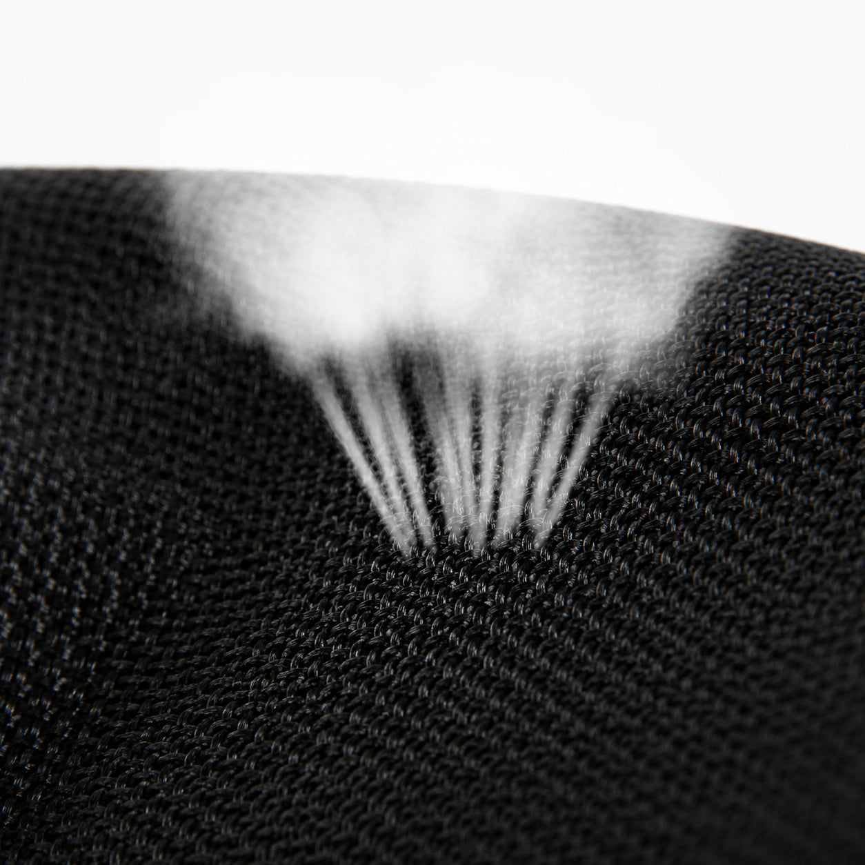 Närbild av andningsbart elastiskt material