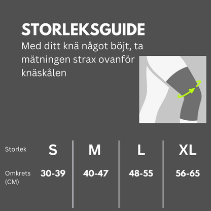 Storleksguide för patella knäskydd