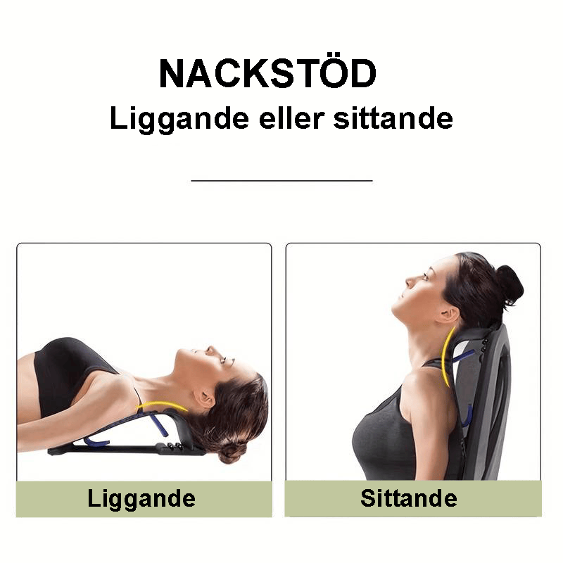 Ortopediskt nackstöd för avlastning av nacke och rygg