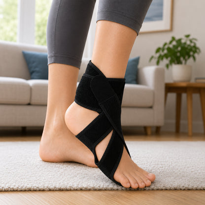 Fotledsstöd med riktat stöd för hälsenan som stabiliserar fotleden och avlastar hälsenan vid gång och rehabilitering.