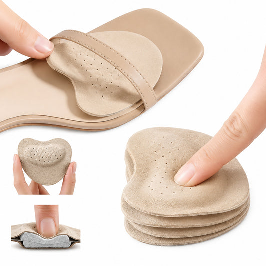 Mjuka framfotsdynor med stötdämpande dämpning som avlastar trampdynan, minskar tryck och ger ökad komfort i skor.
