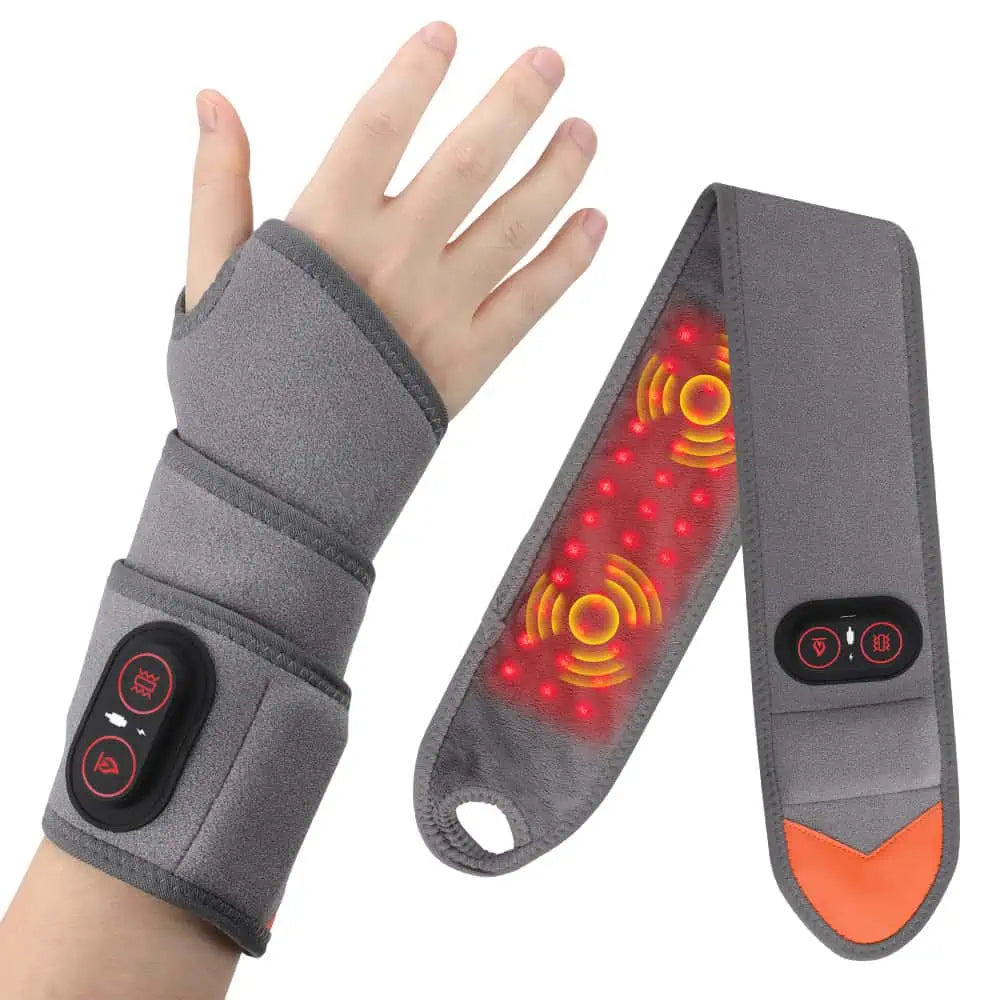 Handledsband med rödljusterapi och vibrationsmassage