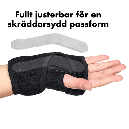 Handledsstöd som spänns runt handleden för individuellt stöd