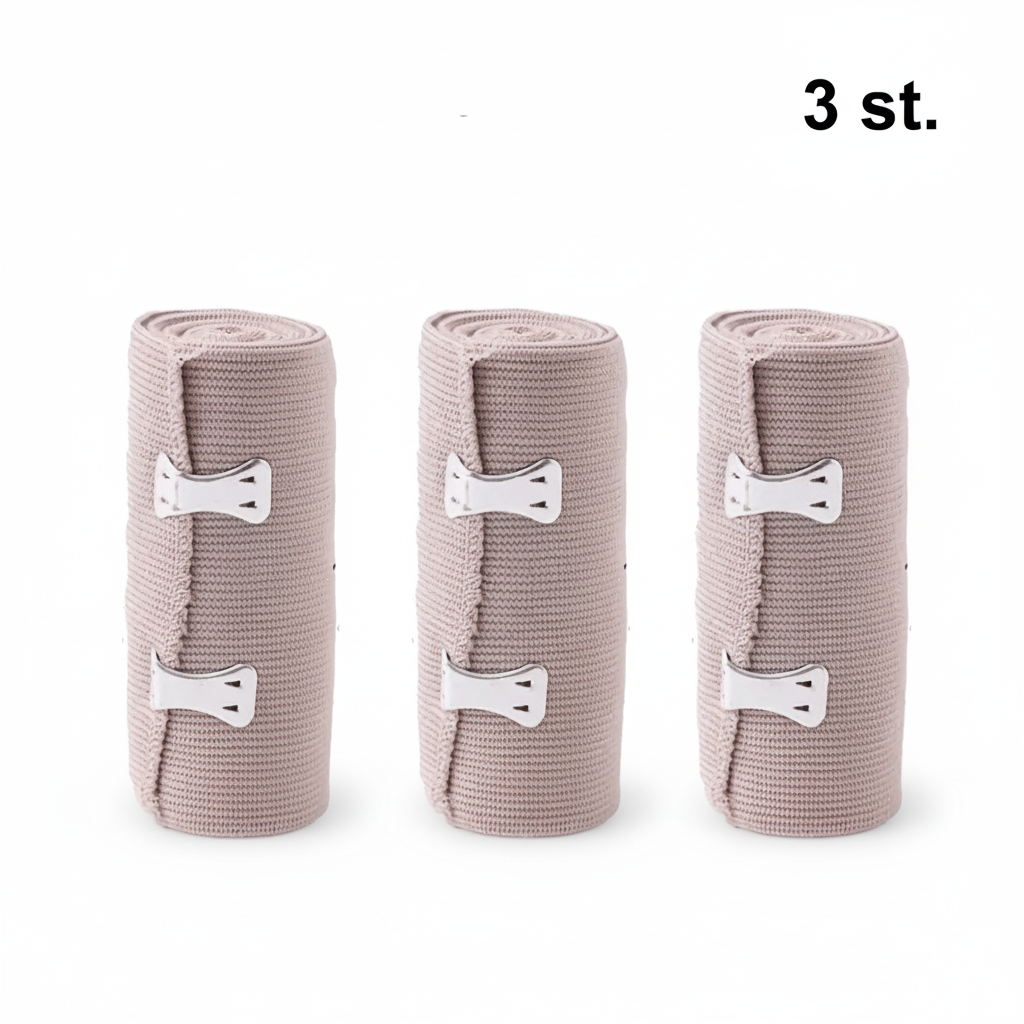 Kompressionsbandage med spännen (3x)