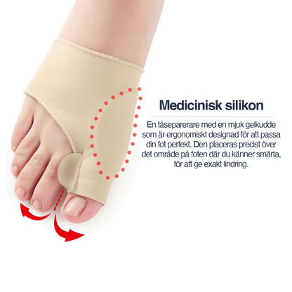 Mjukt och flexibelt material som formar sig efter foten