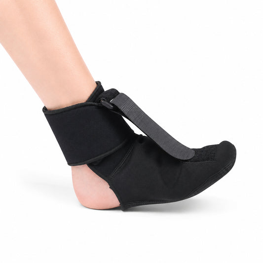 Nattstöd för plantarfasciit med justerbar rem och mjuk passform