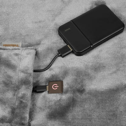 Powerbank och USB-C-kontakt till Tristar sladdlös värmefilt