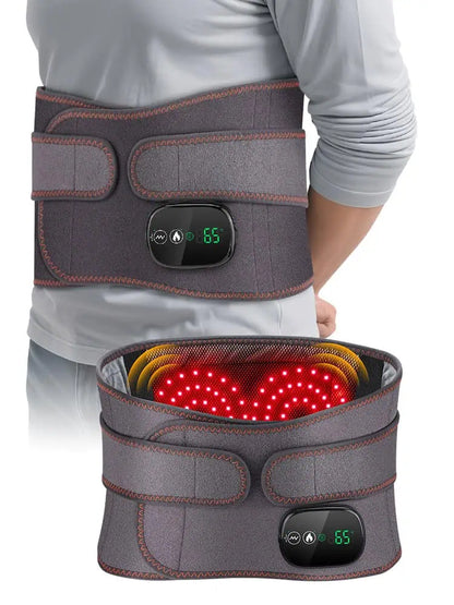 Värmebälte med massage och rödljusterapi